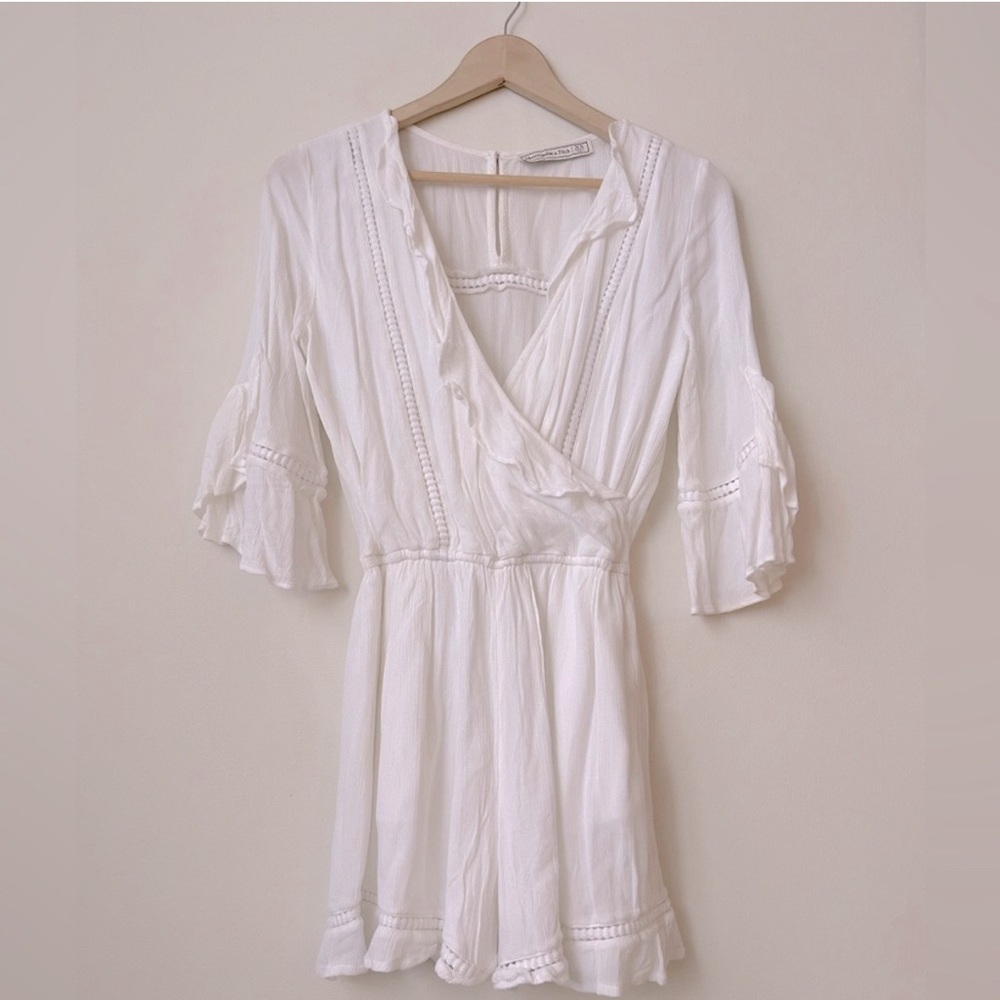 Abercrombie & Fitch White Romper XS